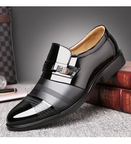 Men Comfortable Leather Business Lace Up Formal Shoes